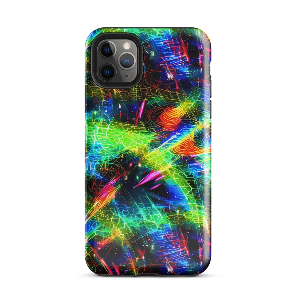 Neon Pulse on Tough Case for iPhone® — Front