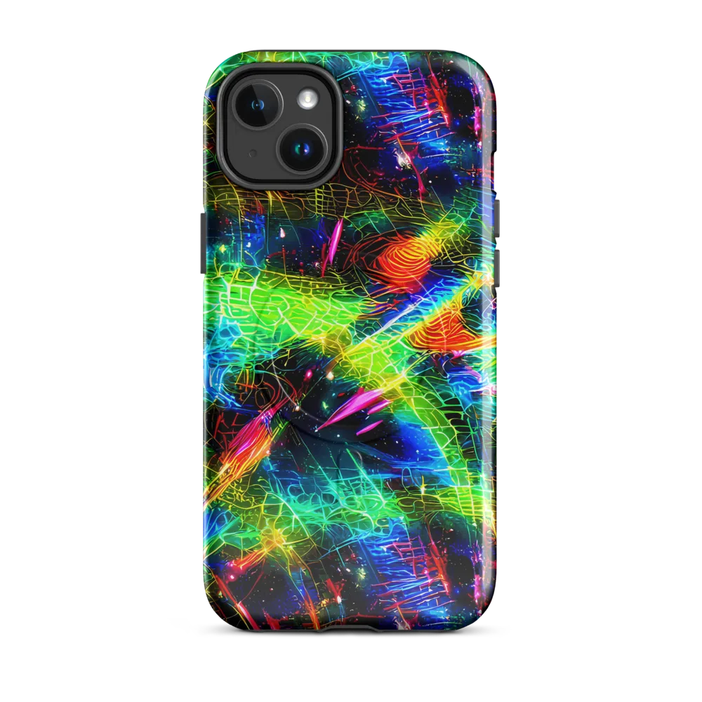 Neon Pulse on MagSafe Tough Case for iPhone® — Front