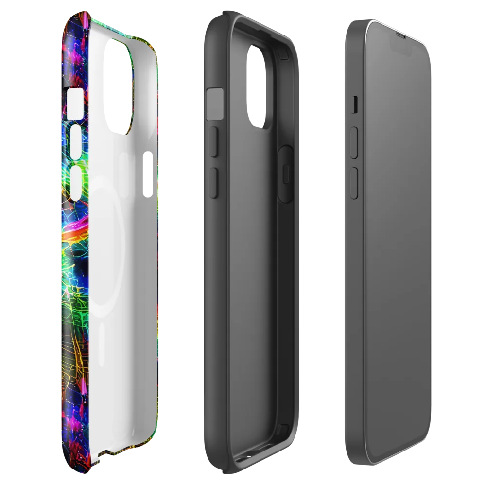 Neon Pulse on MagSafe Tough Case for iPhone® — Front