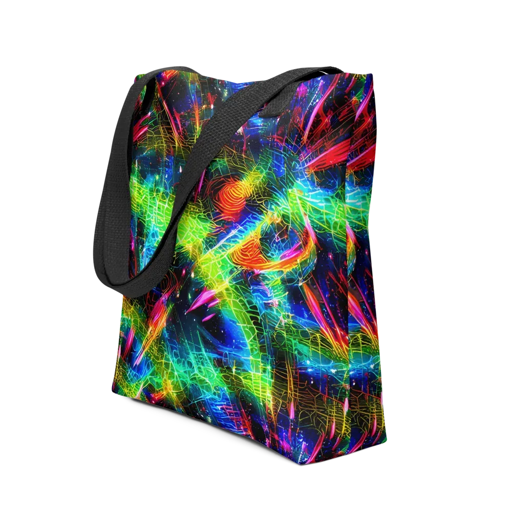 Neon Pulse on Tote Bag — Front