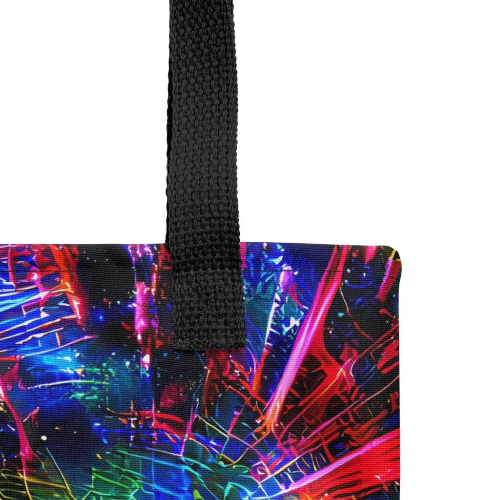 Neon Pulse on Tote Bag — Product details