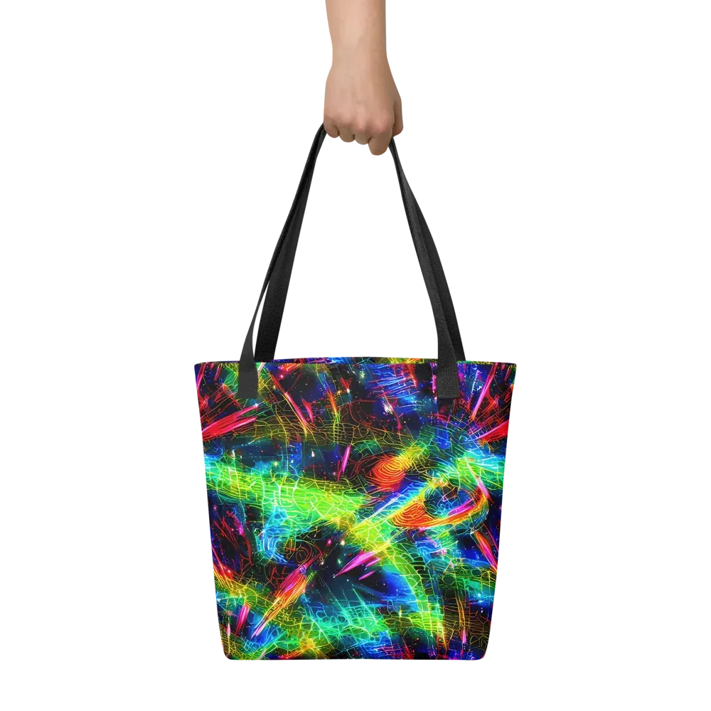 Neon Pulse on Tote Bag — Front