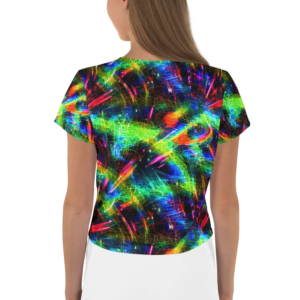 Neon Pulse on Crop Tee — Back