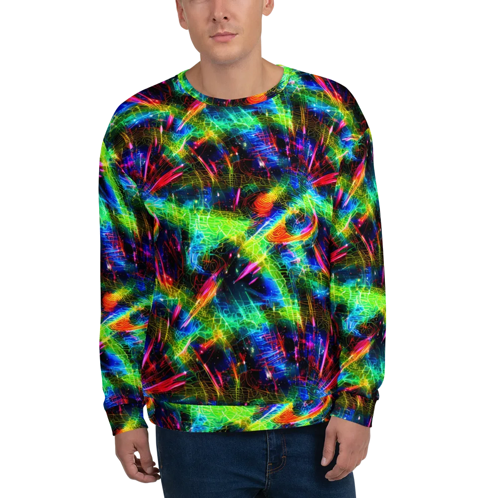 Neon Pulse on Sweatshirt — Front