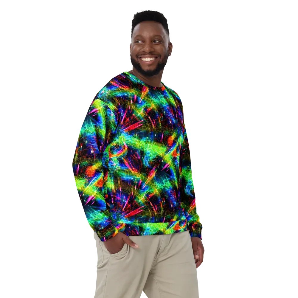 Neon Pulse on Sweatshirt — Front