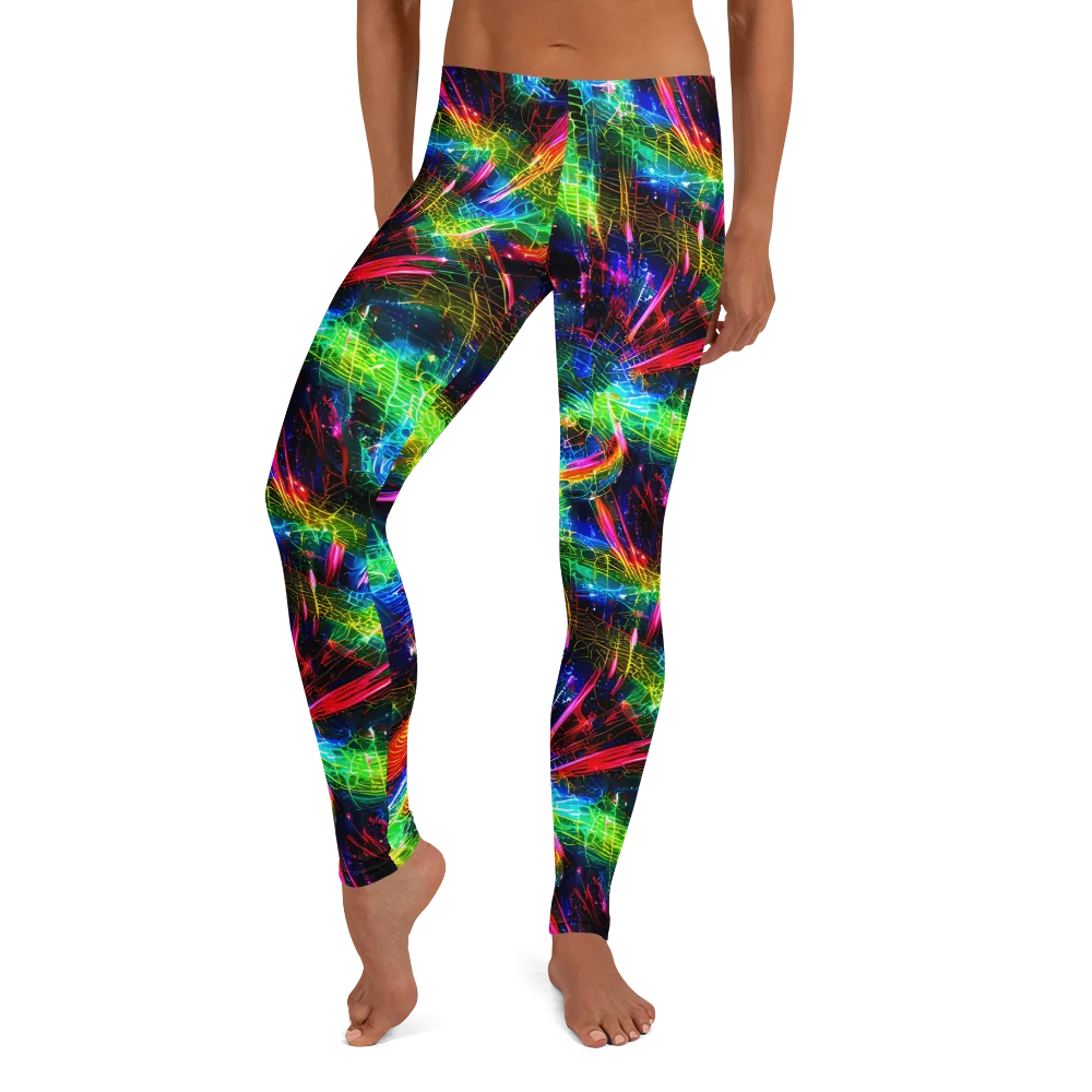 Neon Pulse on Leggings — Front