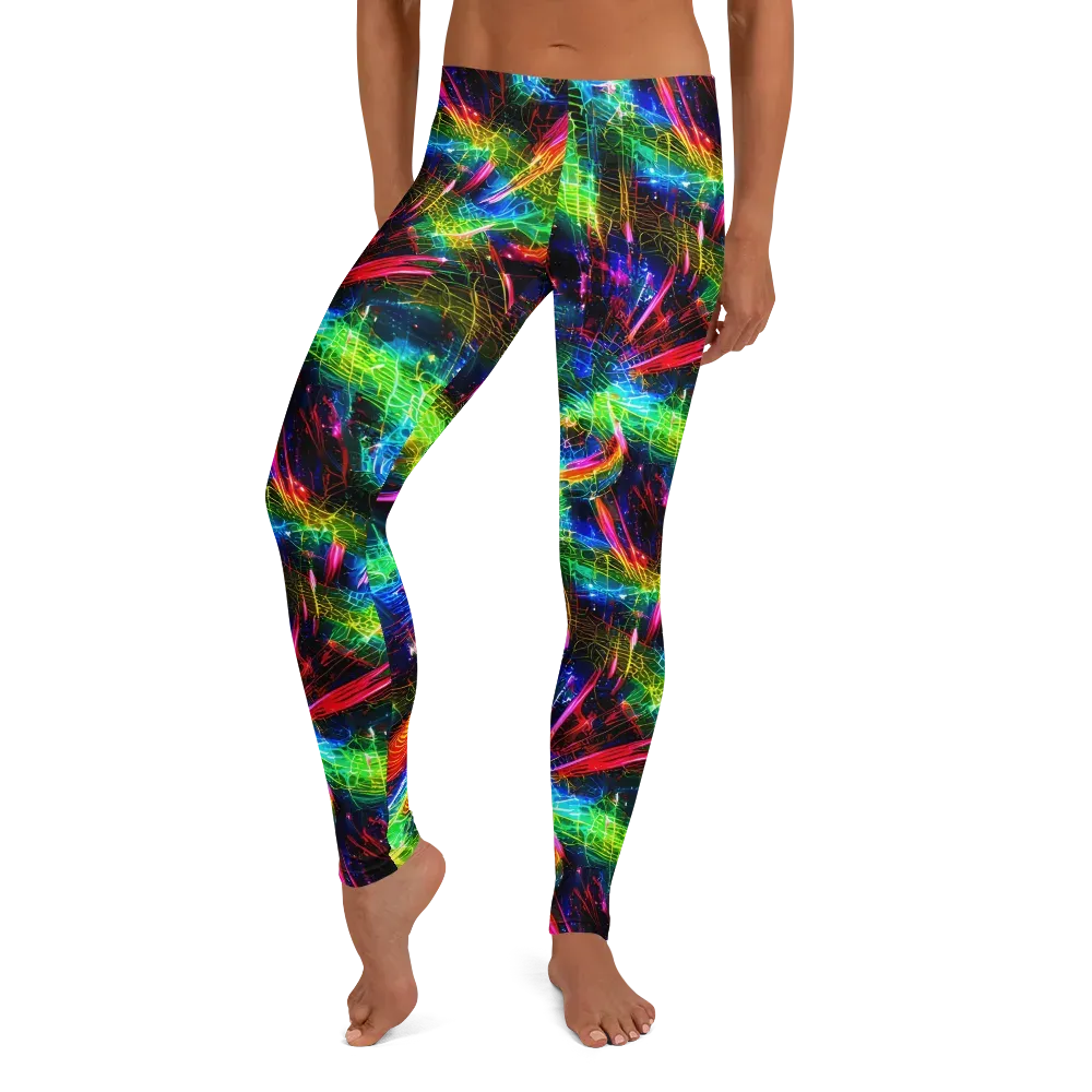 Neon Pulse on Leggings — Front