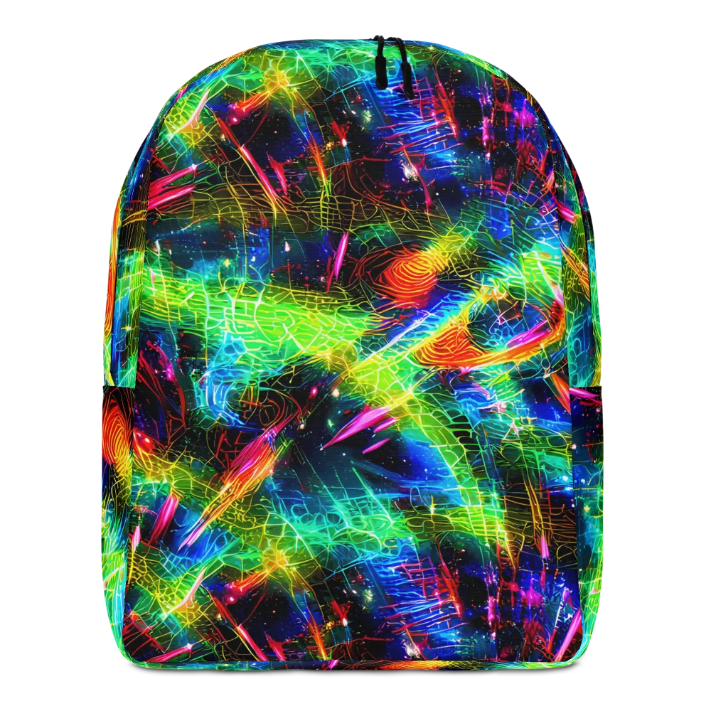 Neon Pulse on Minimalist Backpack — Front