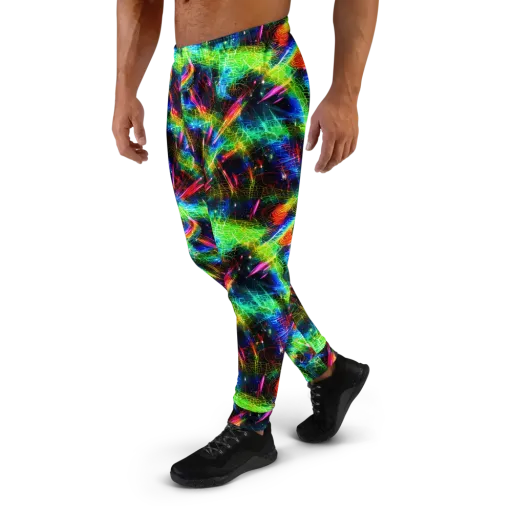 Neon Pulse on a Men's Joggers