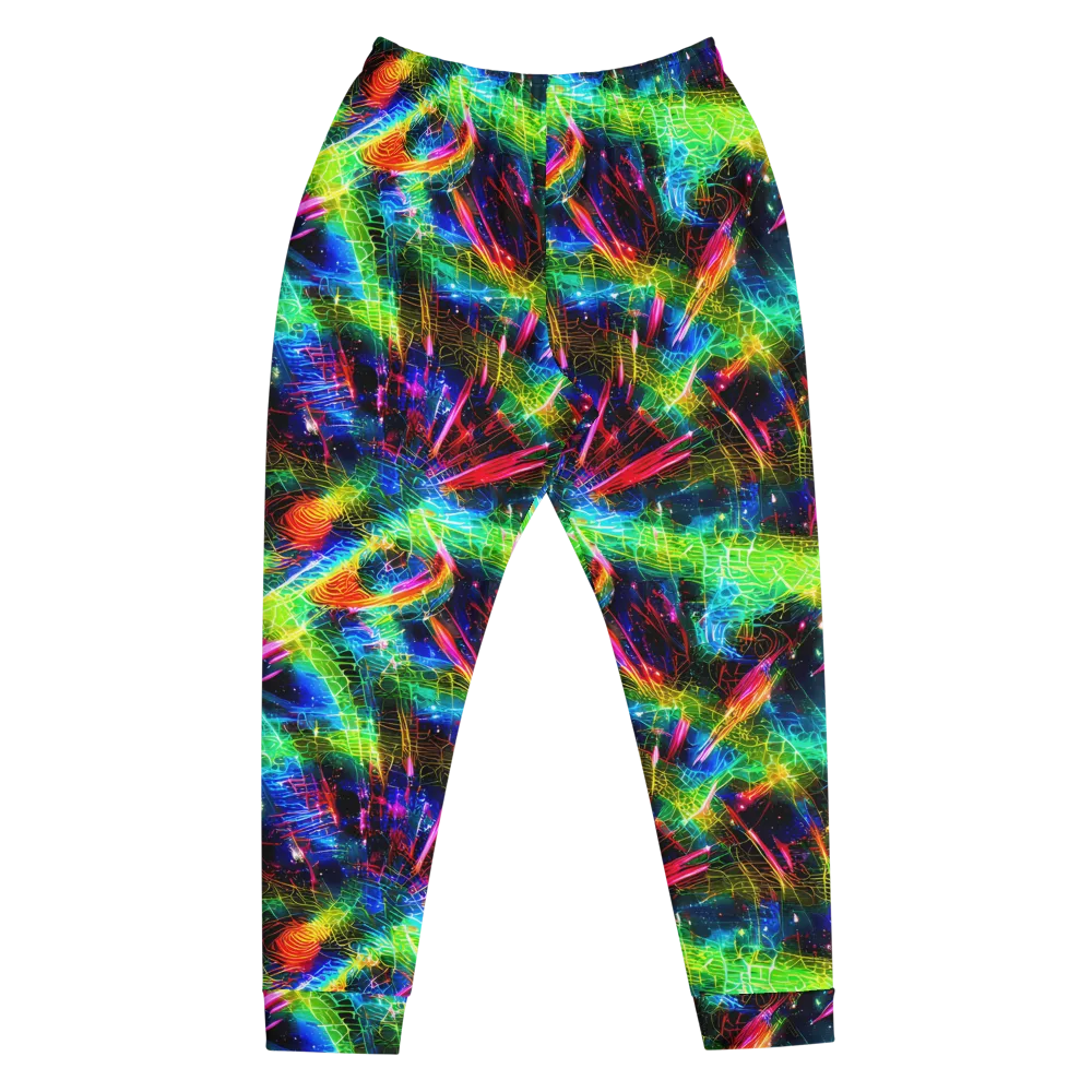 Neon Pulse on Men's Joggers — Front