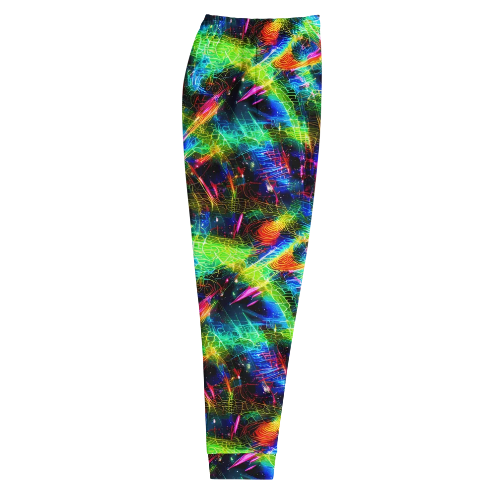 Neon Pulse on Men's Joggers — Right