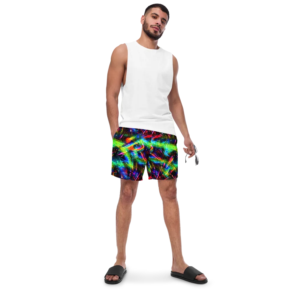 Neon Pulse on Swim Trunks — Front
