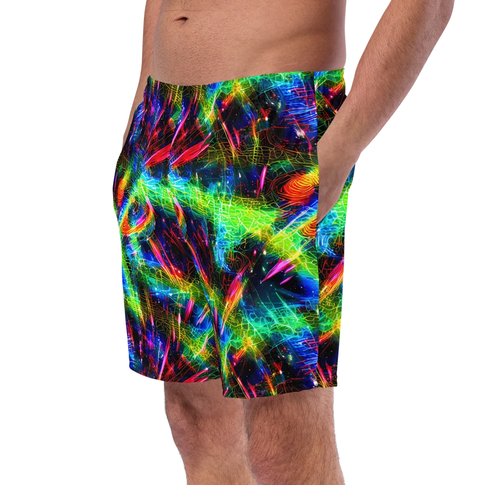 Neon Pulse on Swim Trunks — Left Front