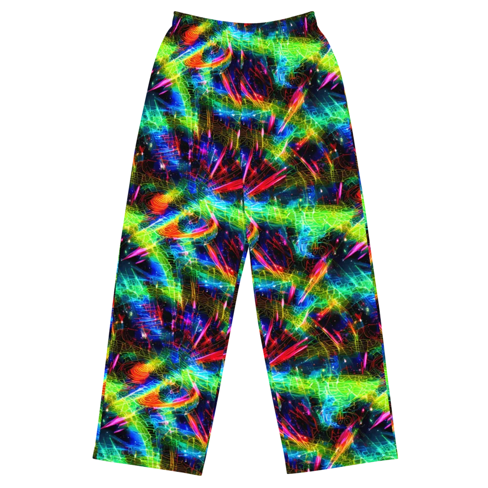 Neon Pulse on Wide-Leg Pants — Front