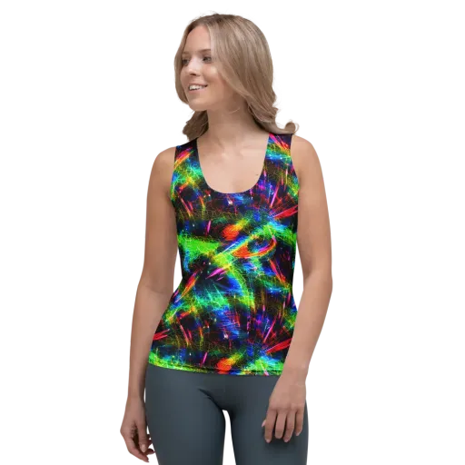 Neon Pulse on a Women's Tank Top