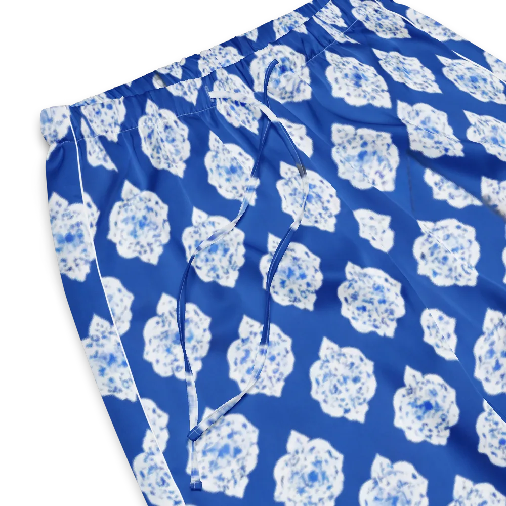 Blue Porcelain Bloom on Women's Pajama Pants — Product details