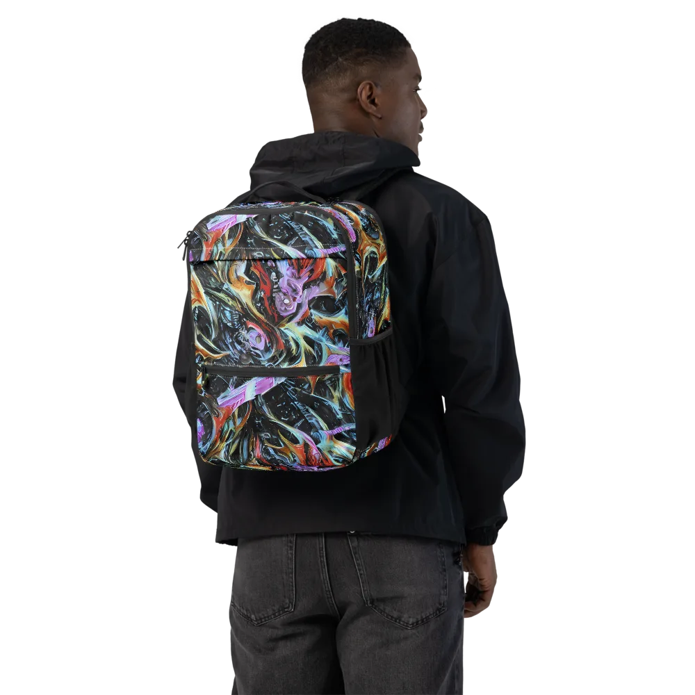 Galactic Spill on Utility Backpack — Back