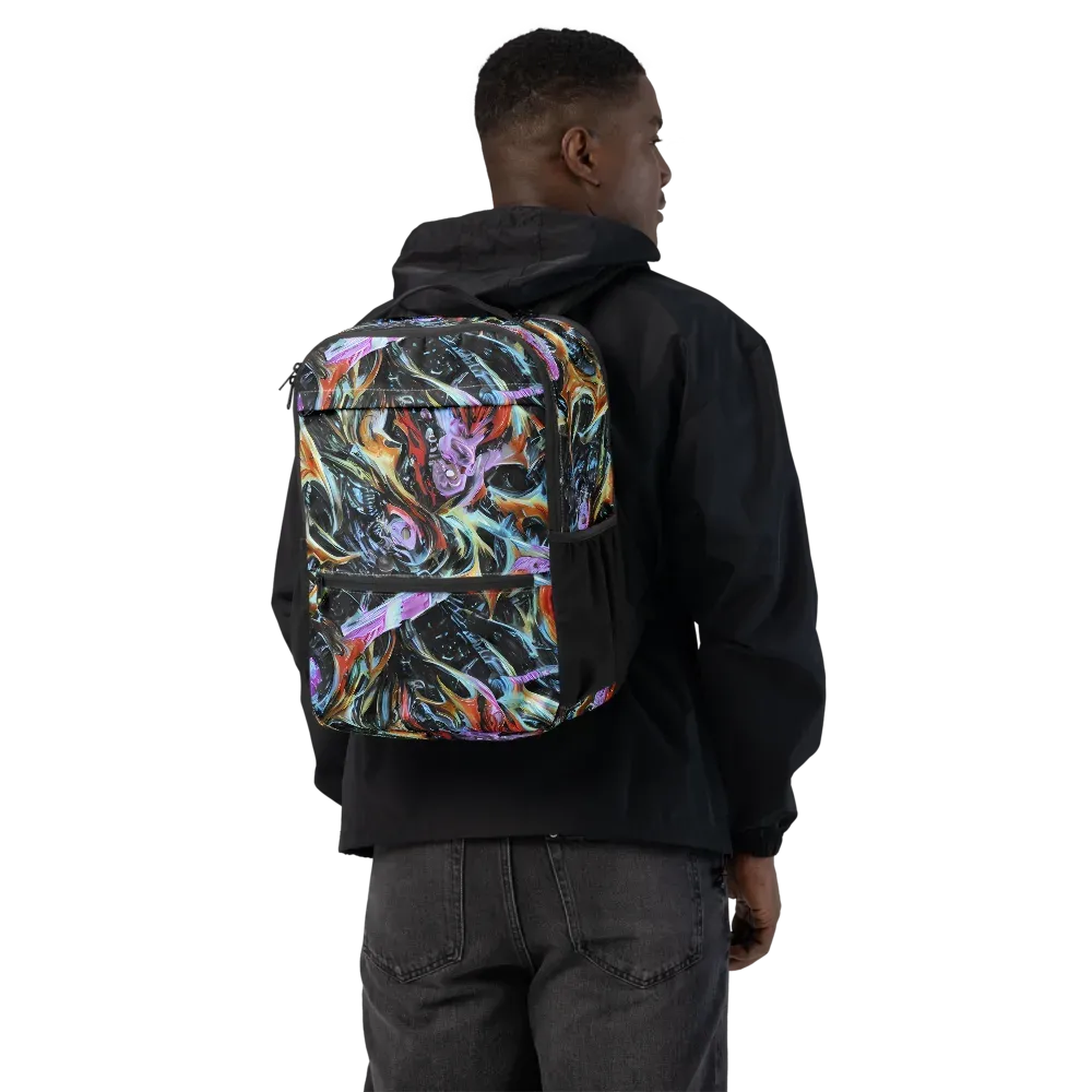 Galactic Spill on Utility Backpack — Back