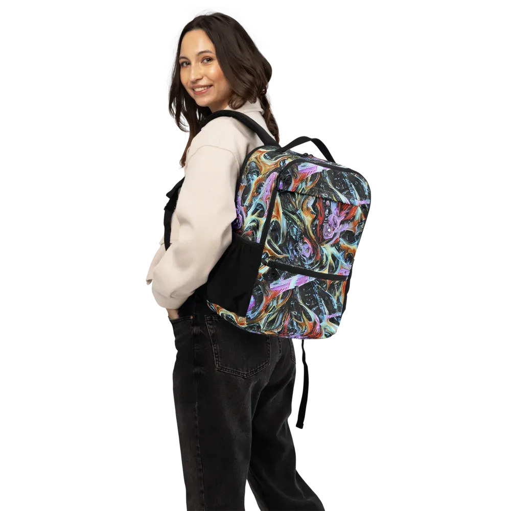 Galactic Spill on Utility Backpack — Back