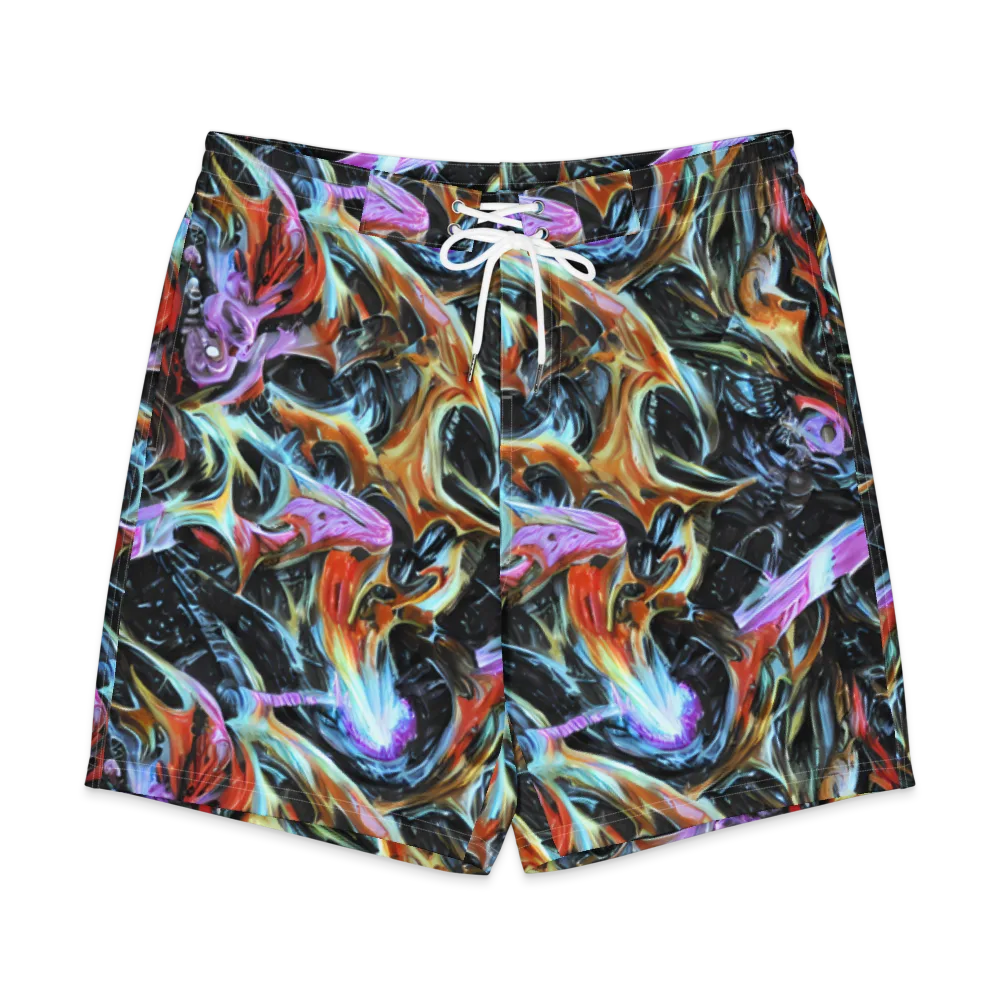 Galactic Spill on Men's Board Shorts — Front