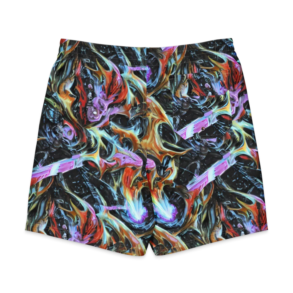 Galactic Spill on Men's Board Shorts — Back