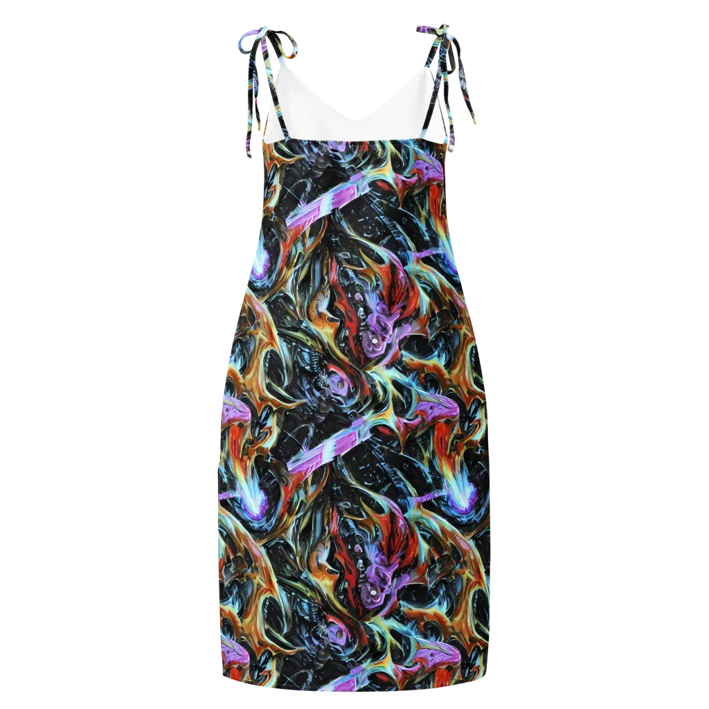 Galactic Spill on Slip Dress — Back
