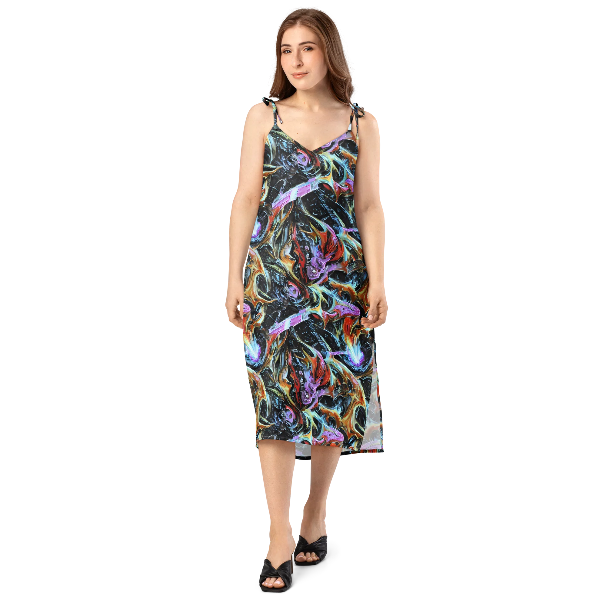 Galactic Spill on Slip Dress — Front