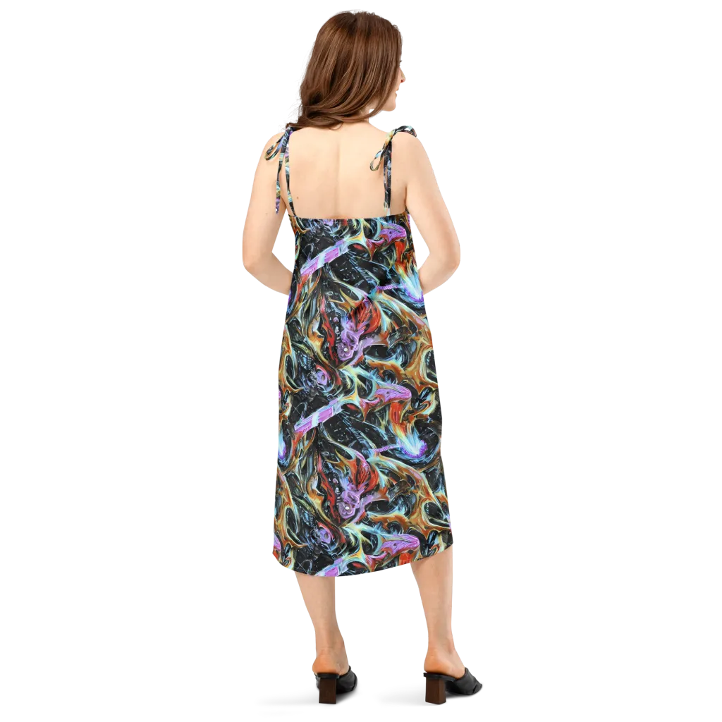 Galactic Spill on Slip Dress — Back