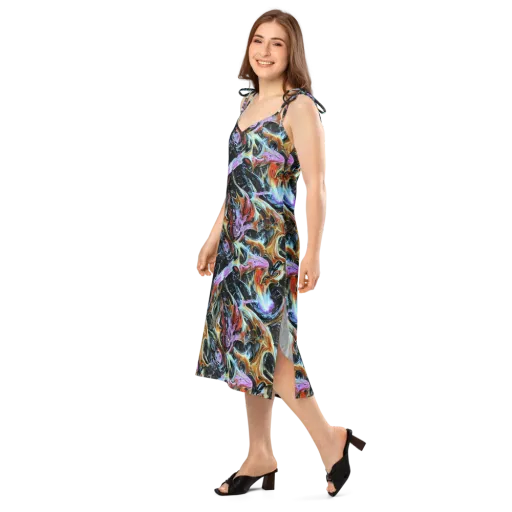 Galactic Spill on a Slip Dress
