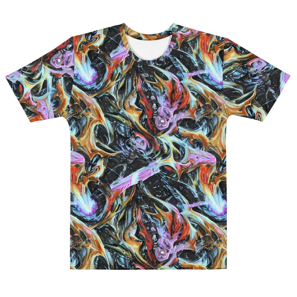 Galactic Spill on Men's Cotton Crew Neck T-Shirt — Front