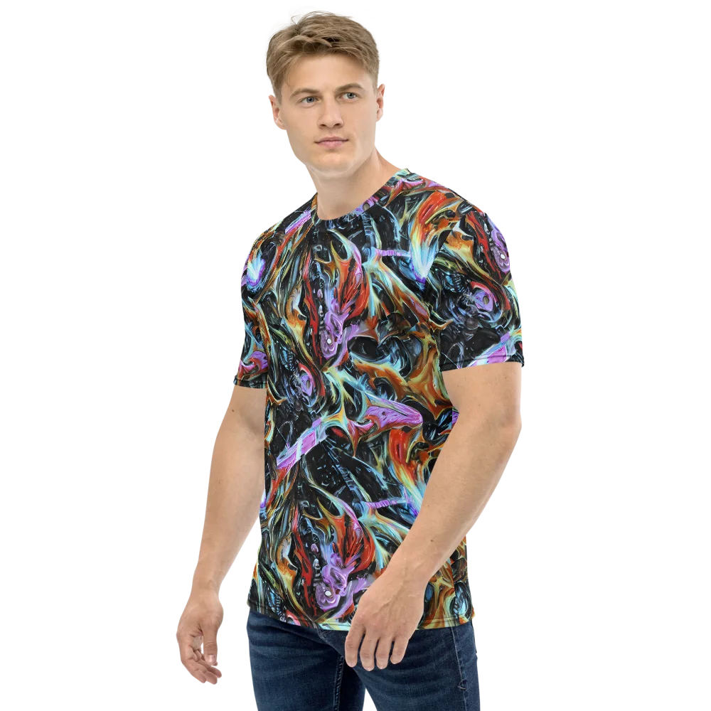 Galactic Spill on Men's Crew Neck T-Shirt — Left