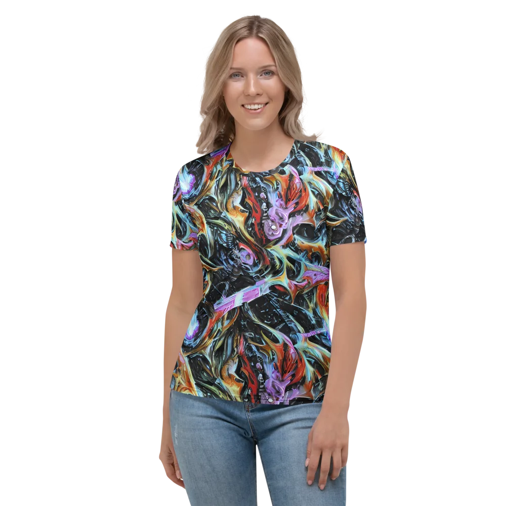 Galactic Spill on Women's Crew Neck T-Shirt — Front