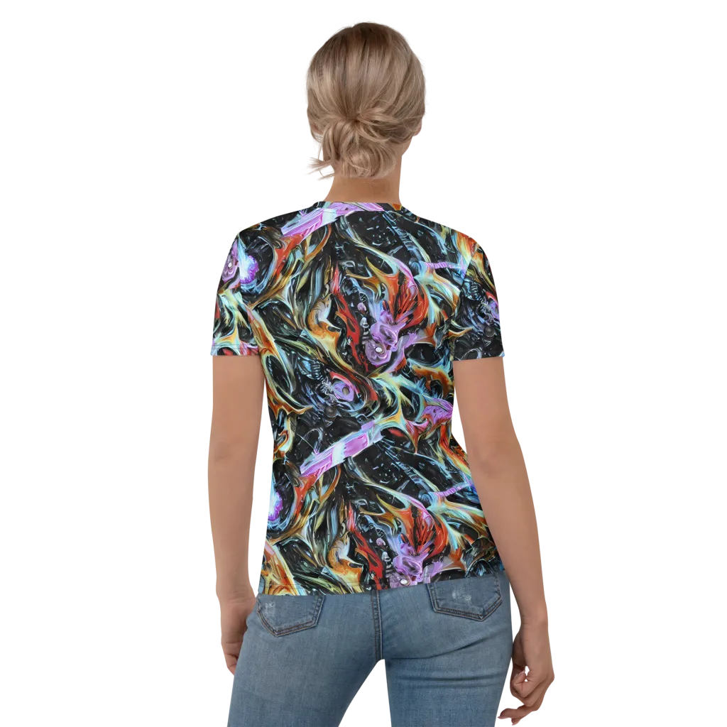 Galactic Spill on Women's Crew Neck T-Shirt — Back