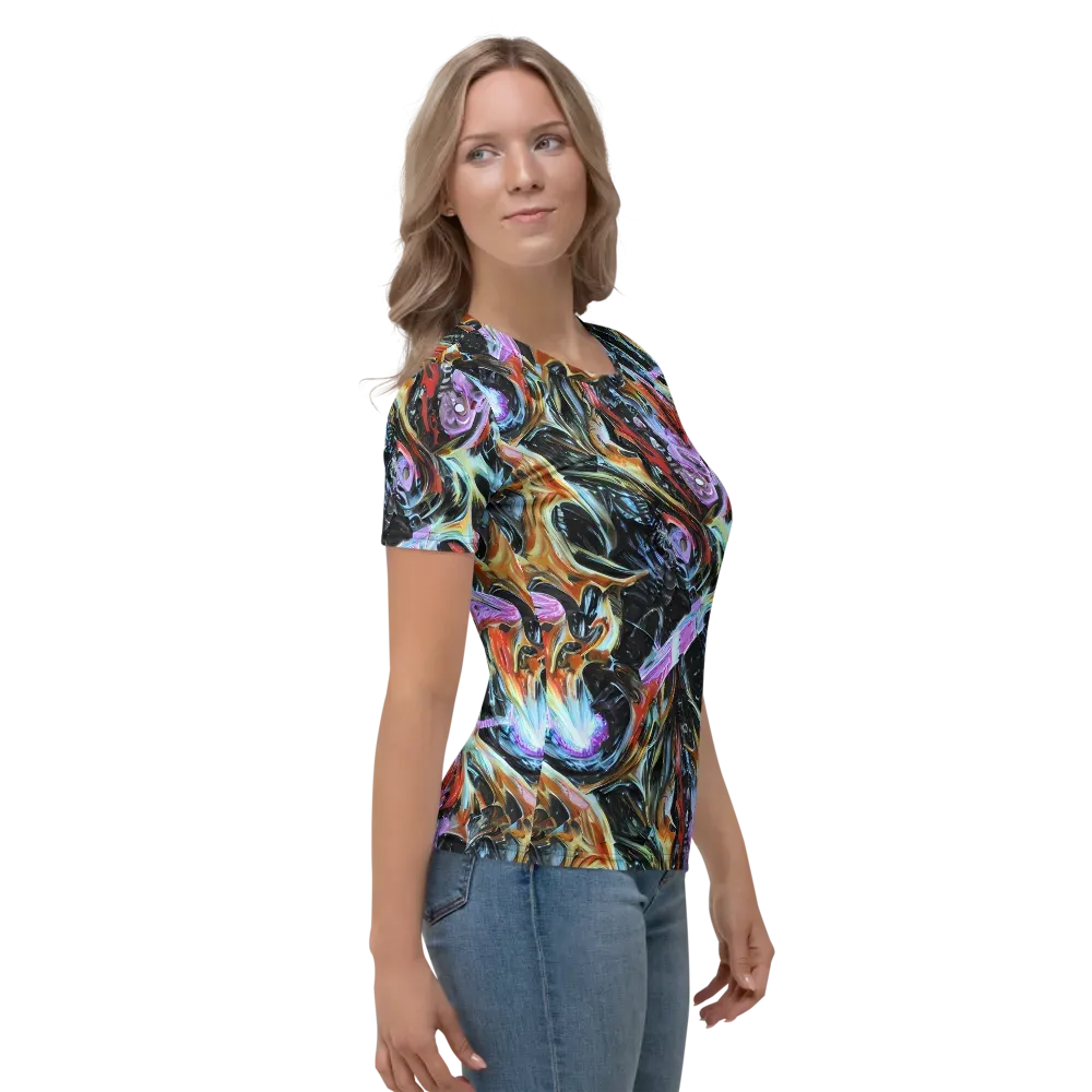 Galactic Spill on Women's Crew Neck T-Shirt — Right