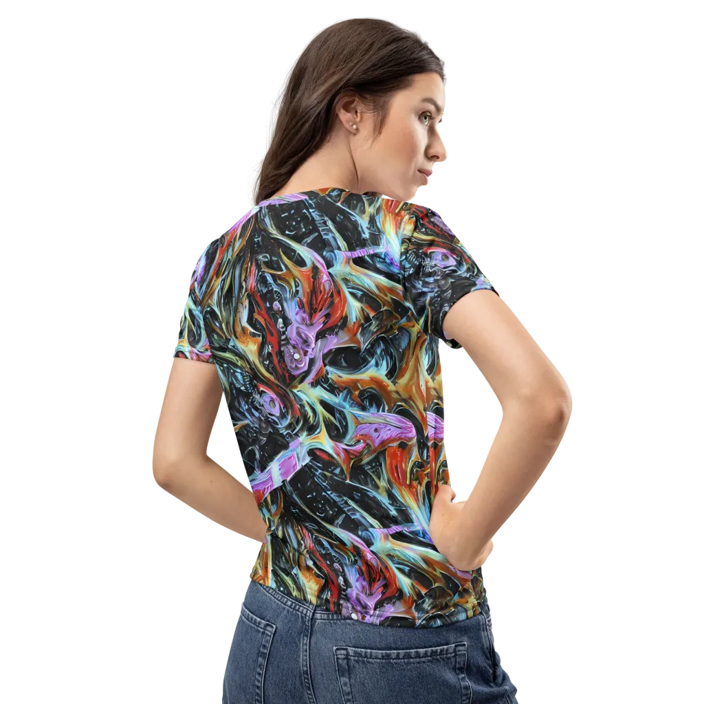 Galactic Spill on Women's Crew Neck T-Shirt — Back
