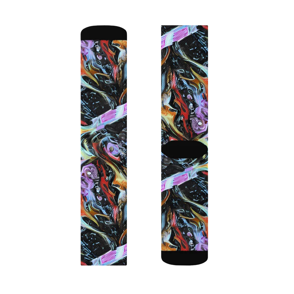 Galactic Spill on Socks — Right Sock