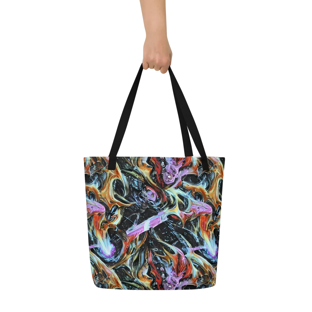 Galactic Spill on Large Tote Bag W/ Pocket — Front