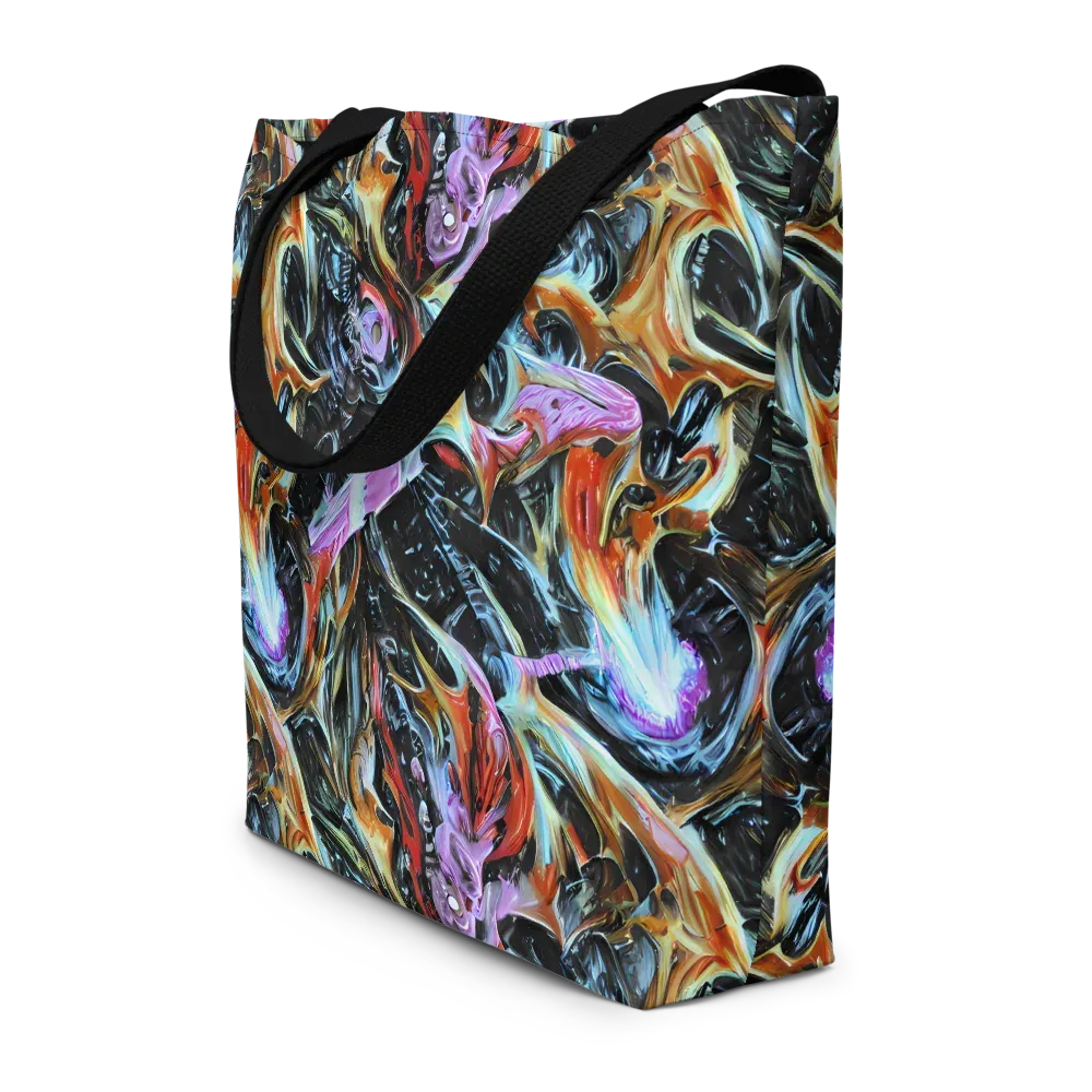 Galactic Spill on Large Tote Bag W/ Pocket — Front