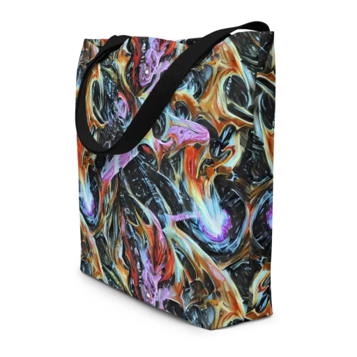 Galactic Spill on a Large Tote Bag W/ Pocket