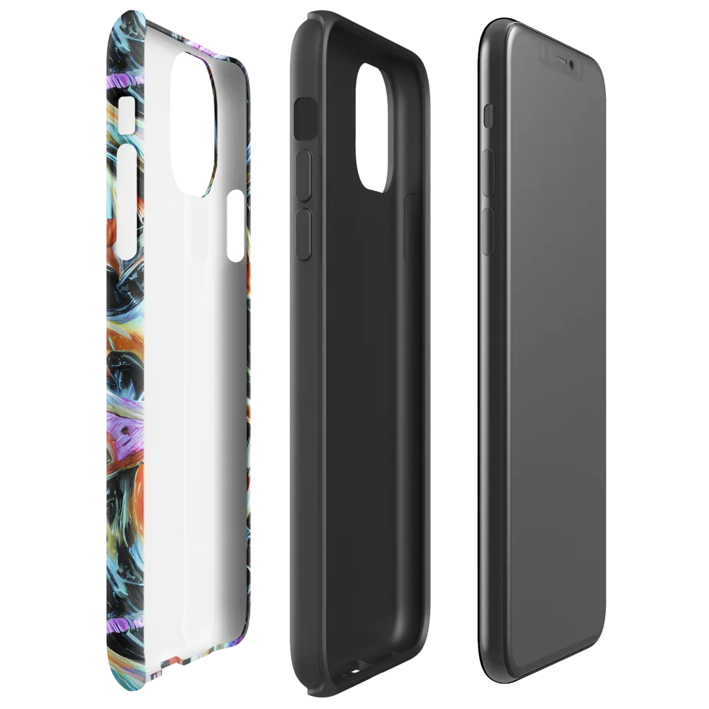 Galactic Spill on Tough Case for iPhone® — Right