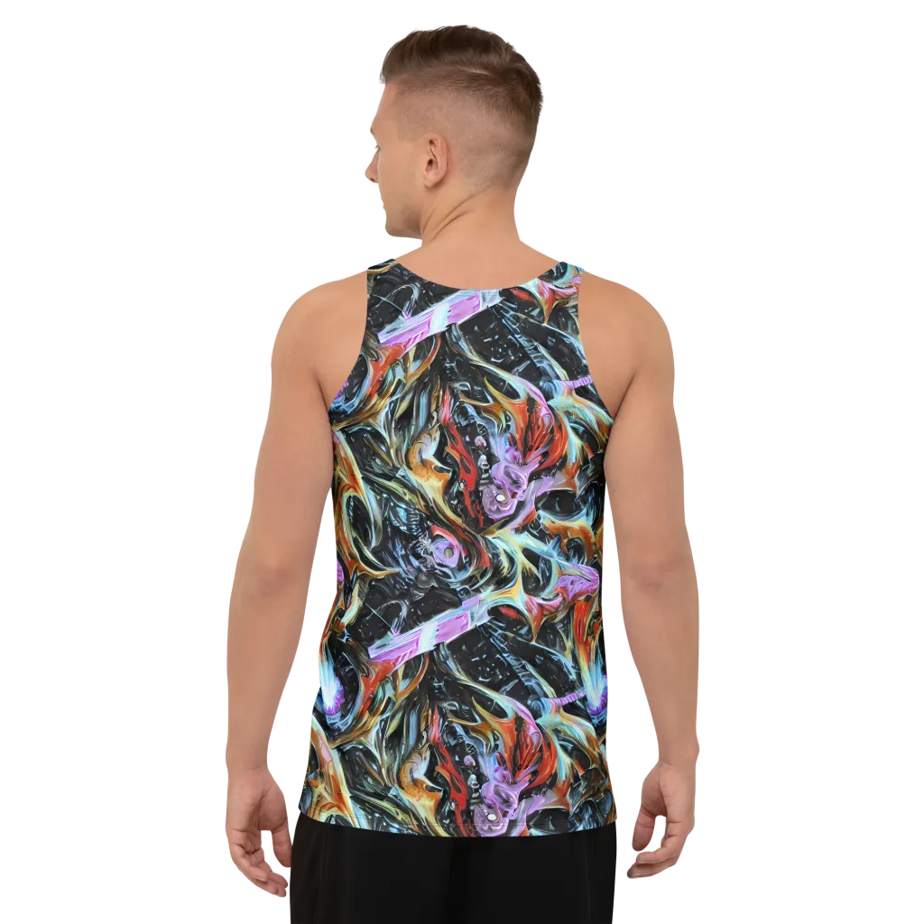 Galactic Spill on Men's Tank Top — Back