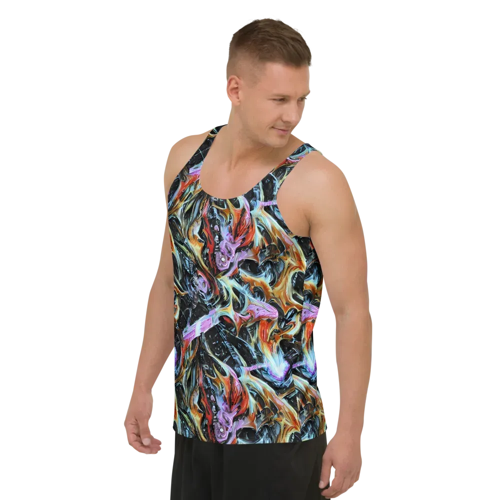 Galactic Spill on Men's Tank Top — Left Front