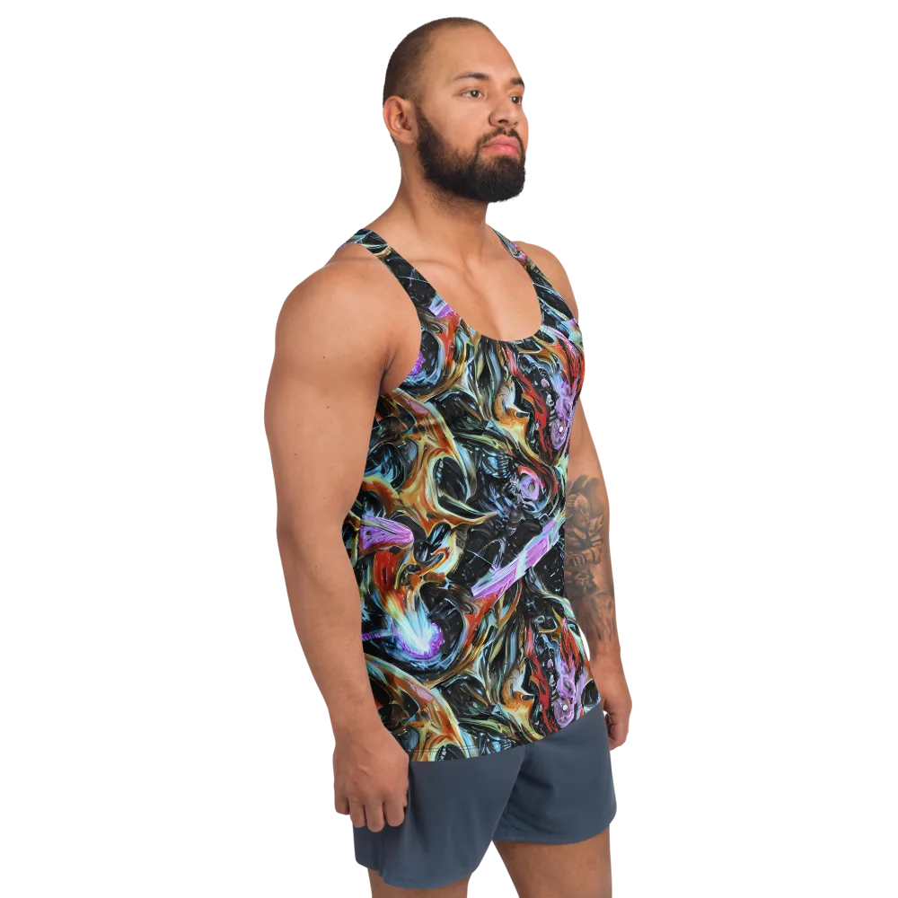 Galactic Spill on Men's Tank Top — Right Front