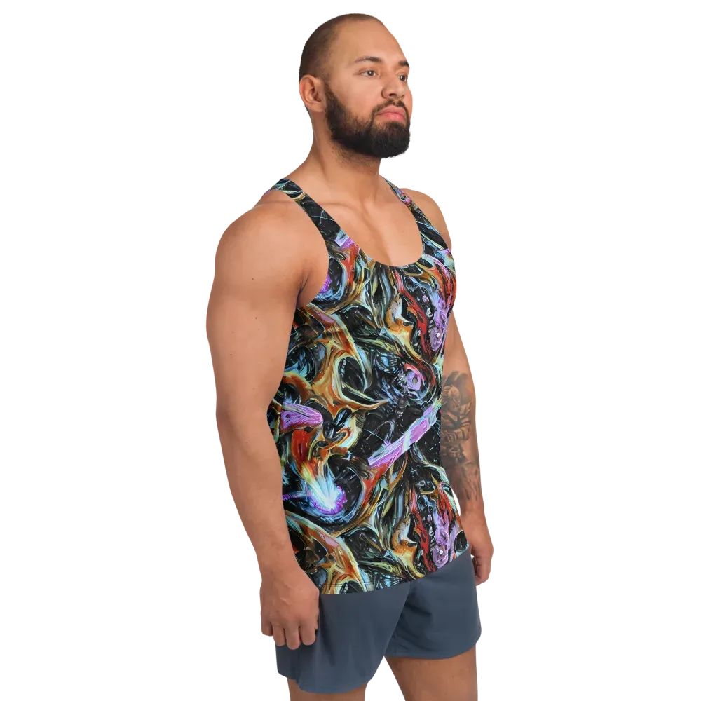 Galactic Spill on Men's Tank Top — Right Front