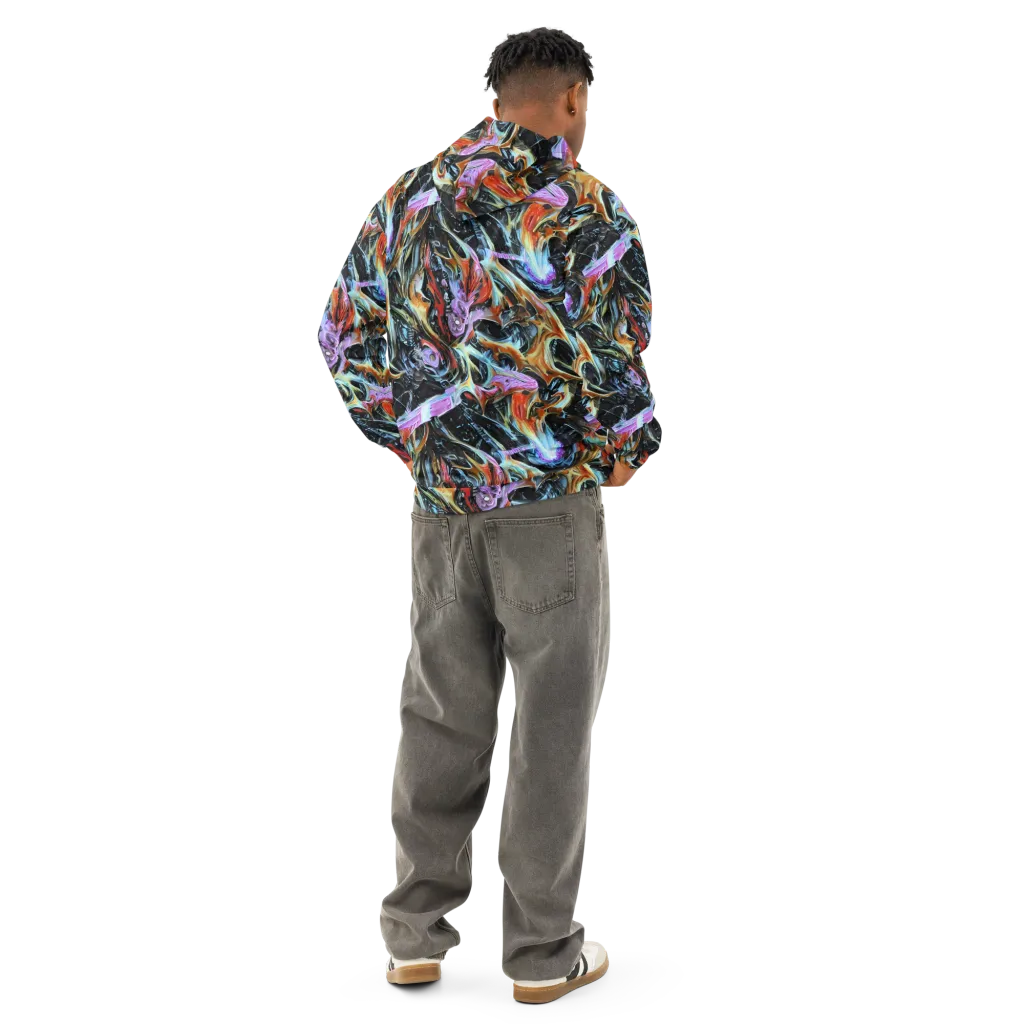Galactic Spill on Cotton Hoodie — Back