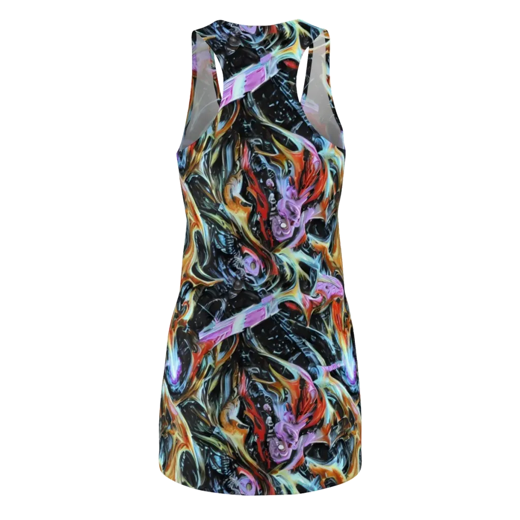 Galactic Spill on Racerback Dress — Back