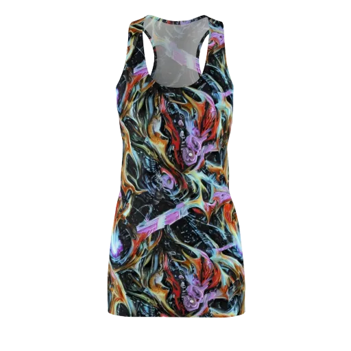 Galactic Spill on a Racerback Dress