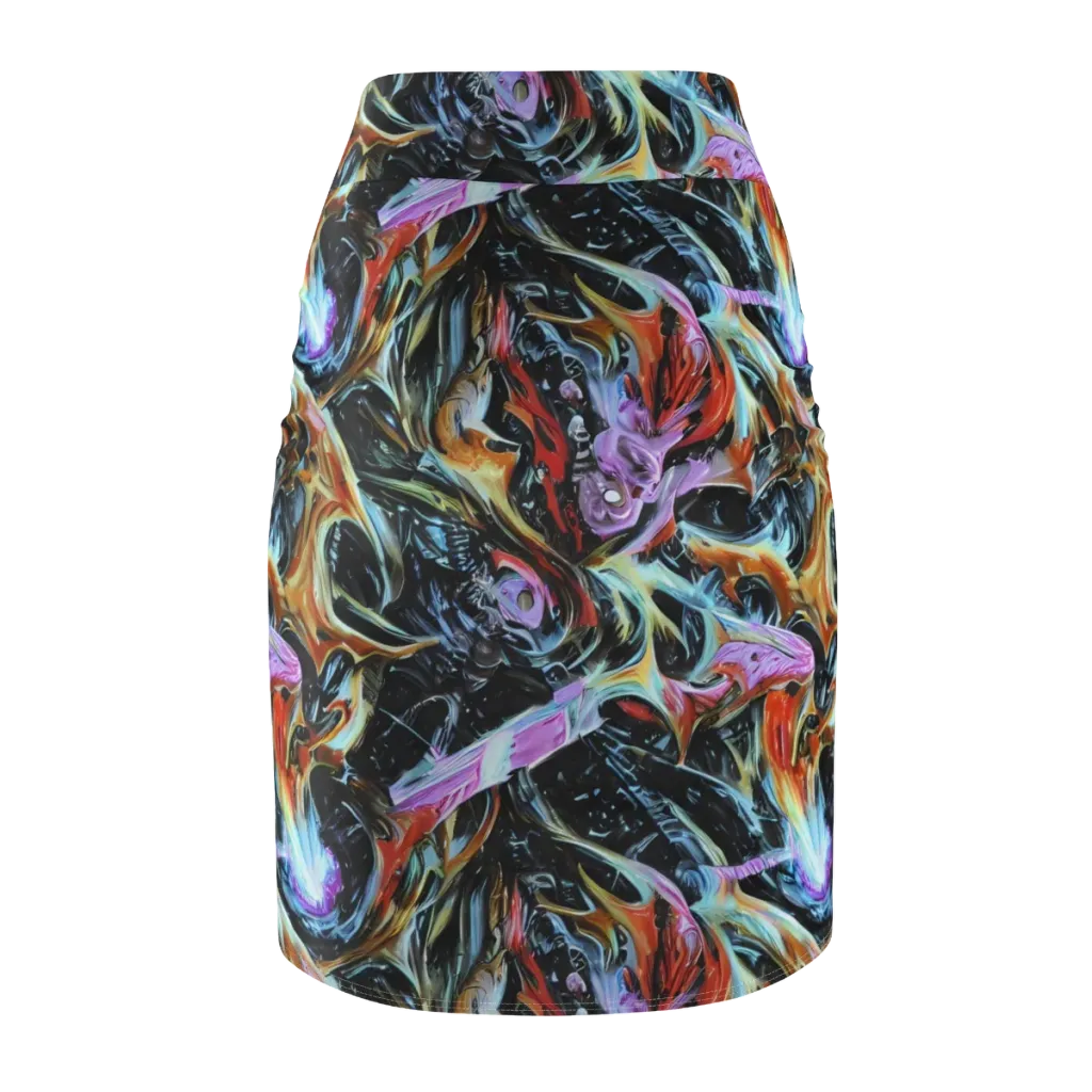 Galactic Spill on Pencil Skirt — Back