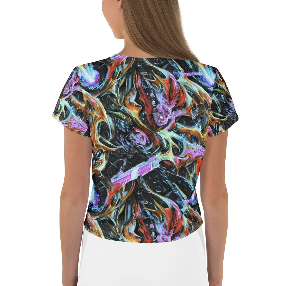 Galactic Spill on Crop Tee — Back