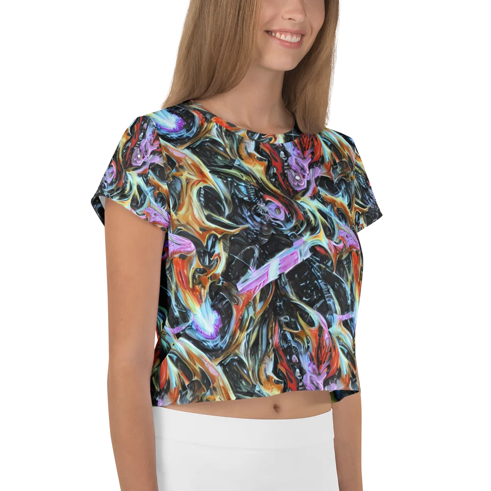 Galactic Spill on Crop Tee — Right